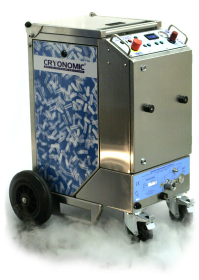 Cryonomic Dry Ice Blaster shown without attachments on a white background