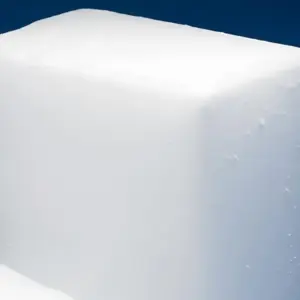 Dry Ice Blocks shown on a blue background.