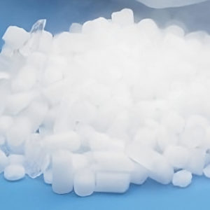 Dry Ice 3mm Pellets shown on a light blue background.