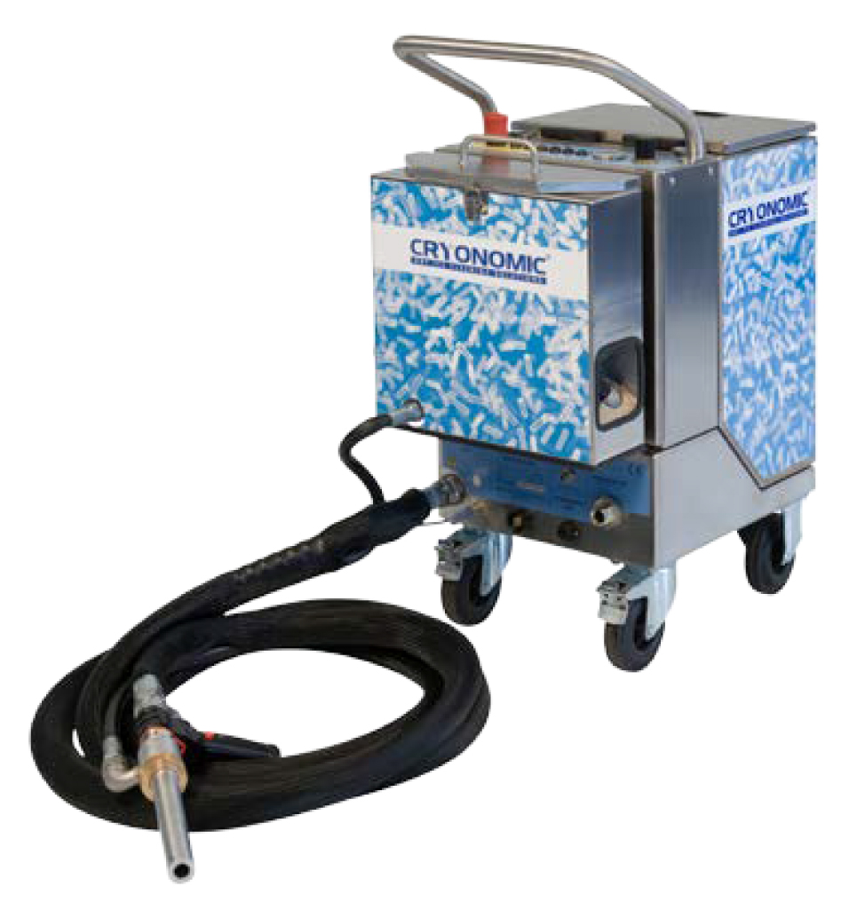 CRYONOMIC® COB62 Dry Ice Blaster shown on a white background